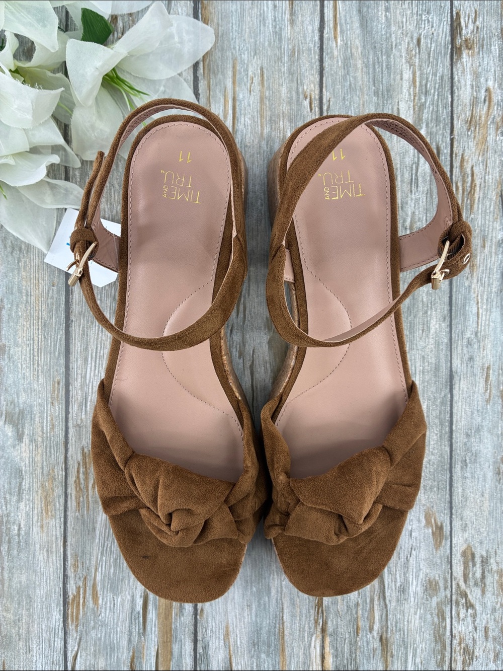 Women’s Cork Knot Sandals Shoes Size 11